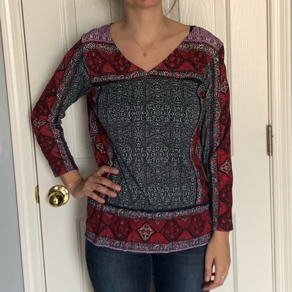 Lucky Brand Tops - Lucky Brand peasant 3/4 sleeve size med